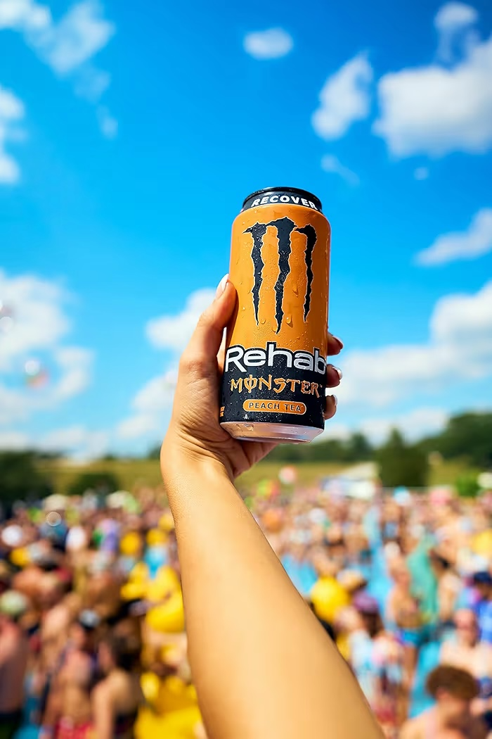 Monster Rehab Recover Peach Tea 458 mL
