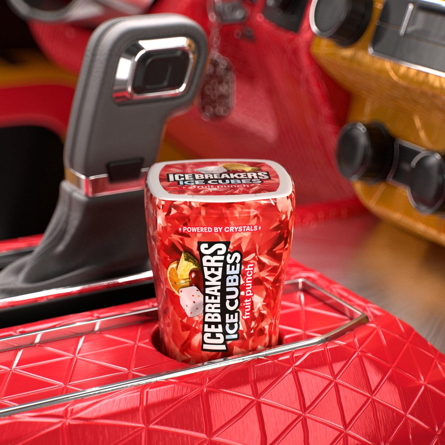 Chicles Ice Cubes Sin Azúcar Fruit Punch x40 Unidades