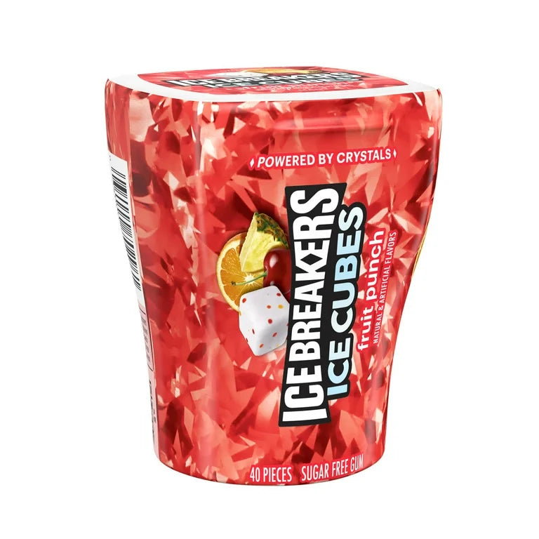 Chicles Ice Cubes Sin Azúcar Fruit Punch x40 Unidades