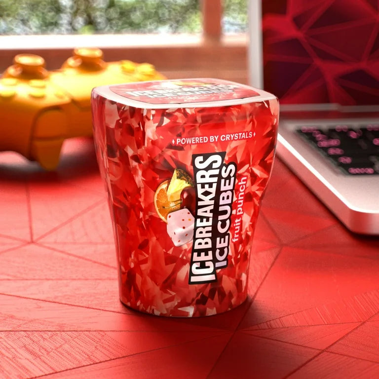 Chicles Ice Cubes Sin Azúcar Fruit Punch x40 Unidades