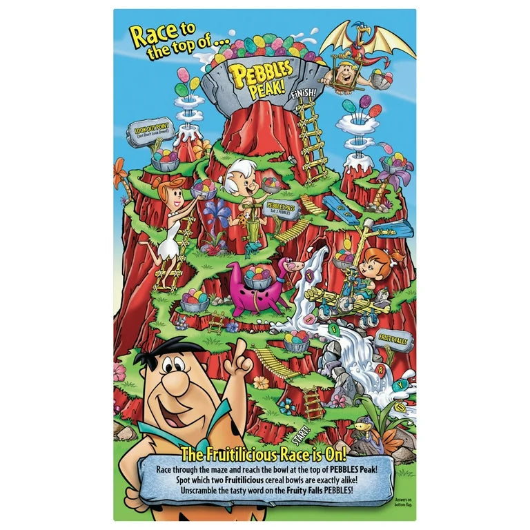Cereal Frutal Fruity PEBBLES Libre de Gluten Tamaño Familiar 552g