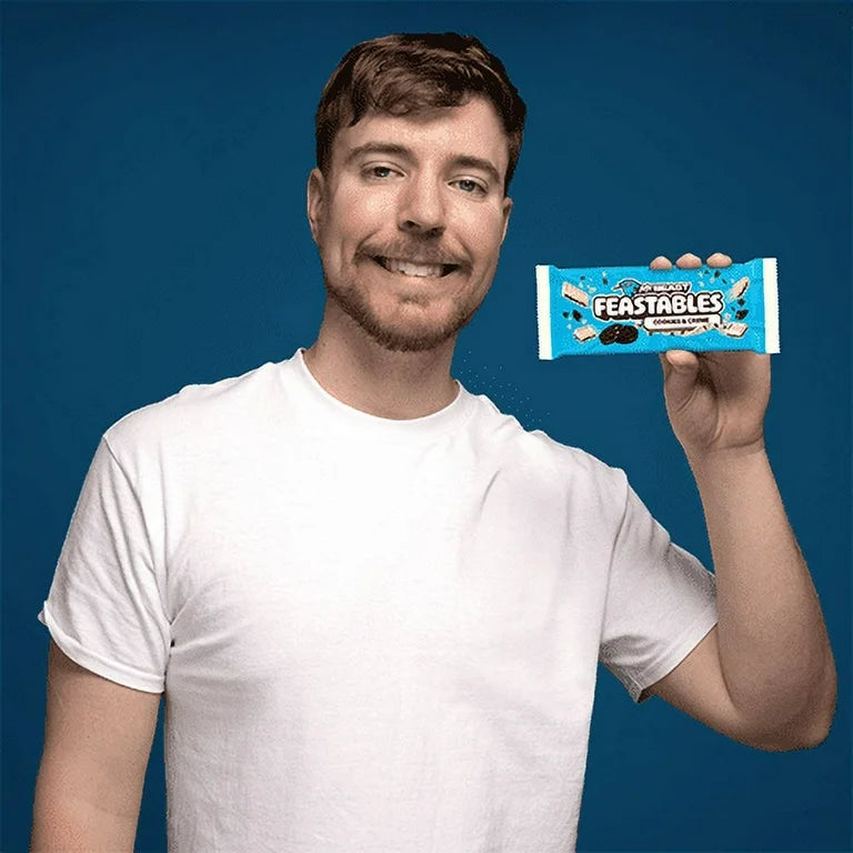 Chocolate Feastables Mr Beast Cookies and Creme Tamaño Grande 60g