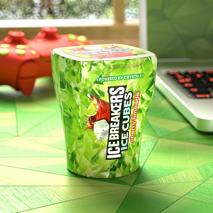 Chicles Ice Cubes Sin Azúcar Limonada de Cereza x40 Unidades