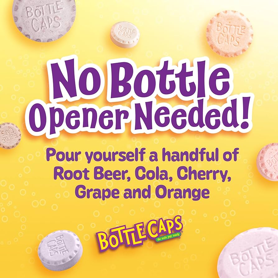 Caramelos Duros Gaseosos Bottlecaps 141g
