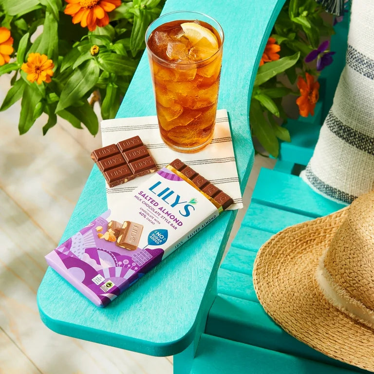 Barra Chocolate Lily’s Salted Almond No Sugar Added 85g