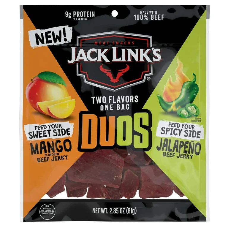 Jack Link’s Beef Jerky DUOS Mango-Jalapeño 9g Proteína 81g