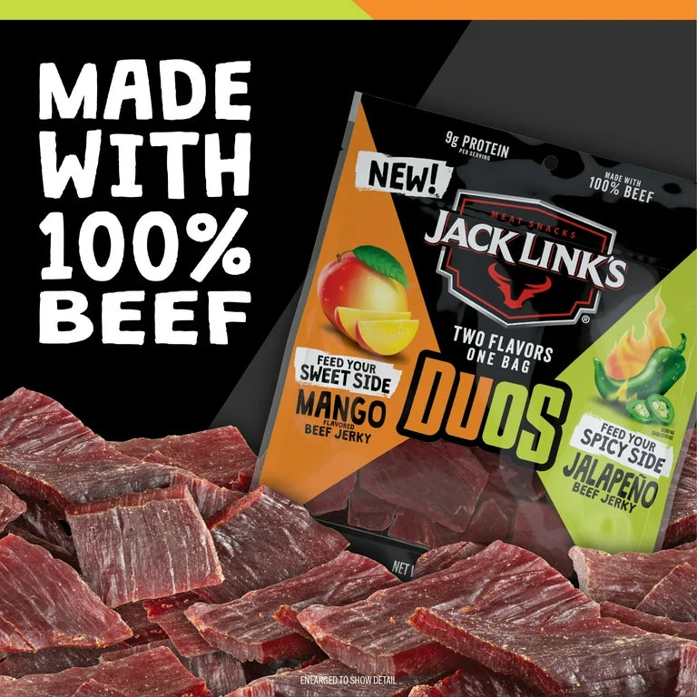 Jack Link’s Beef Jerky DUOS Mango-Jalapeño 9g Proteína 81g