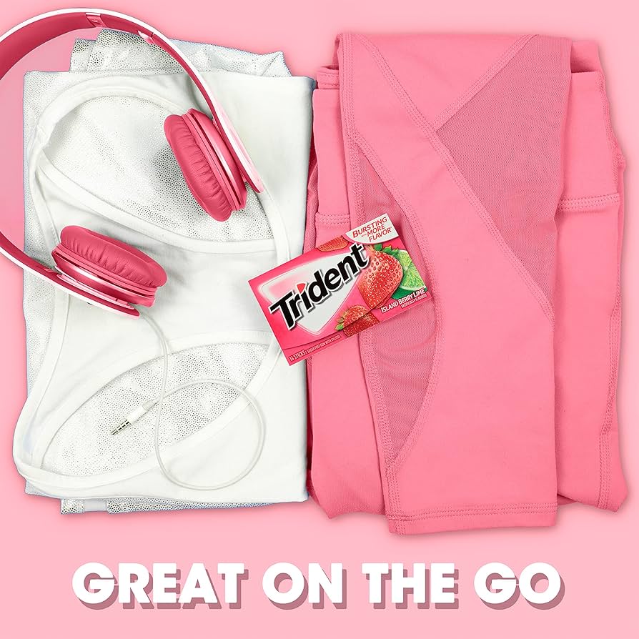 Chicles Trident Island Berry Lime x14 Sticks