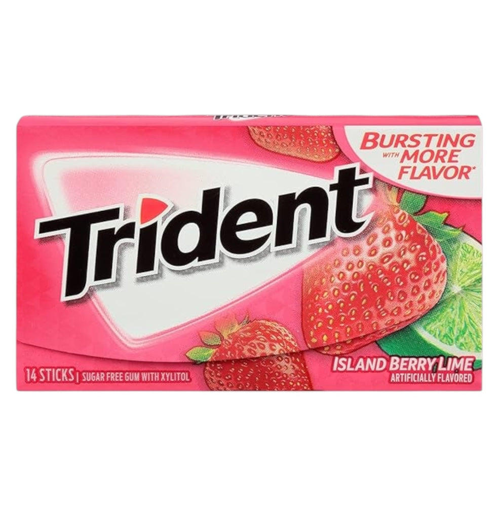 Chicles Trident Island Berry Lime x14 Sticks