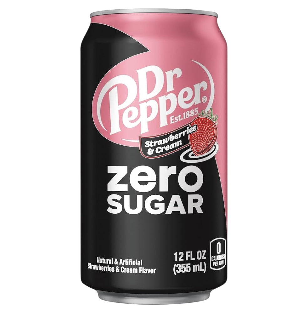Dr Pepper Fresas Con Crema Sin Azúcar 355 mL