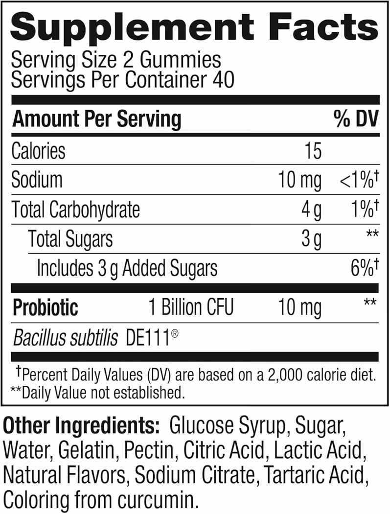 PROBIOTIC: Gomitas Olly Tropical Mango x80 Unidades