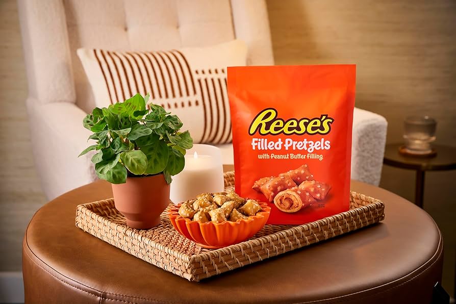Reese’s Pretzels Rellenos Mantequilla de Maní Tamaño Grande 255g