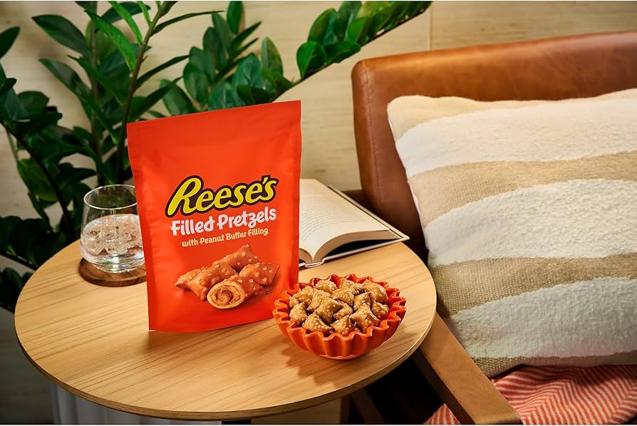 Reese’s Pretzels Rellenos Mantequilla de Maní Tamaño Grande 255g