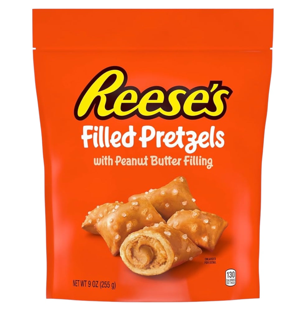 Reese’s Pretzels Rellenos Mantequilla de Maní Tamaño Grande 255g