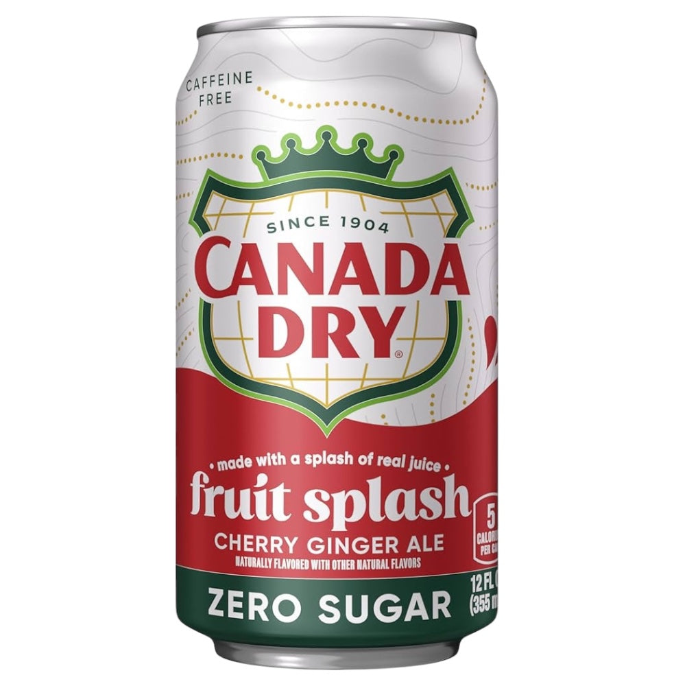 Canada Dry Fruit Splash Cherry Ginger Ale Sin Azúcar 355 mL