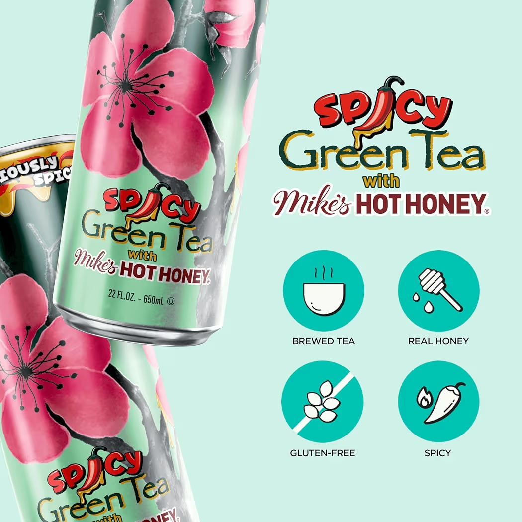 Té AriZona Spicy Green Tea Mike’s Hot Honey 650 mL