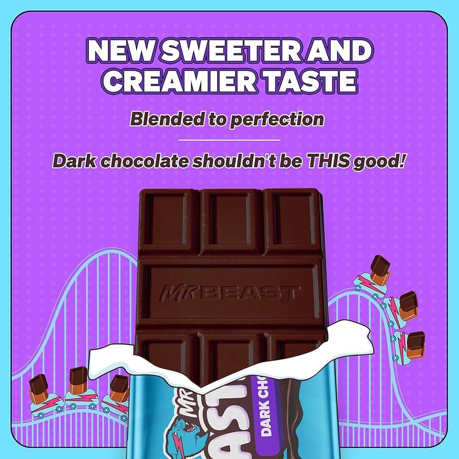 Chocolate Feastables Mr Beast Dark Chocolate Tamaño Grande 60g