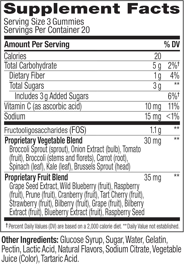 SUPERGOOD: Gomitas Olly Tropical Bliss Immune & Digestive Health x60 Unidades
