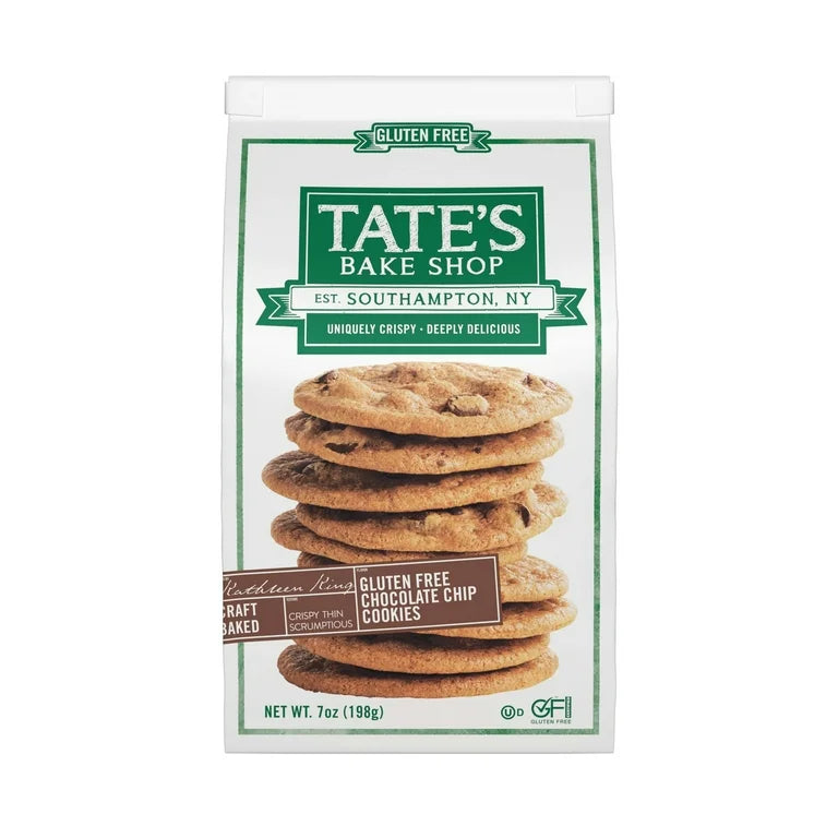 Galletas Tate’s Bake Shop Chocolate Chip Sin Gluten Tamaño Grande 198g