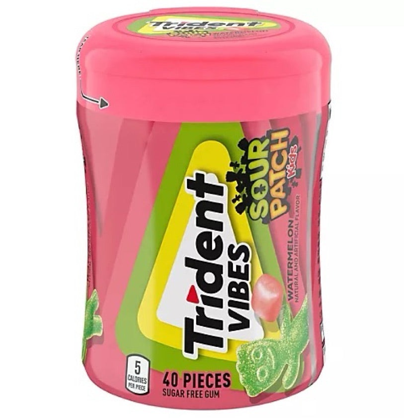 Chicles Trident Sour Patch Sandía x40 Unidades