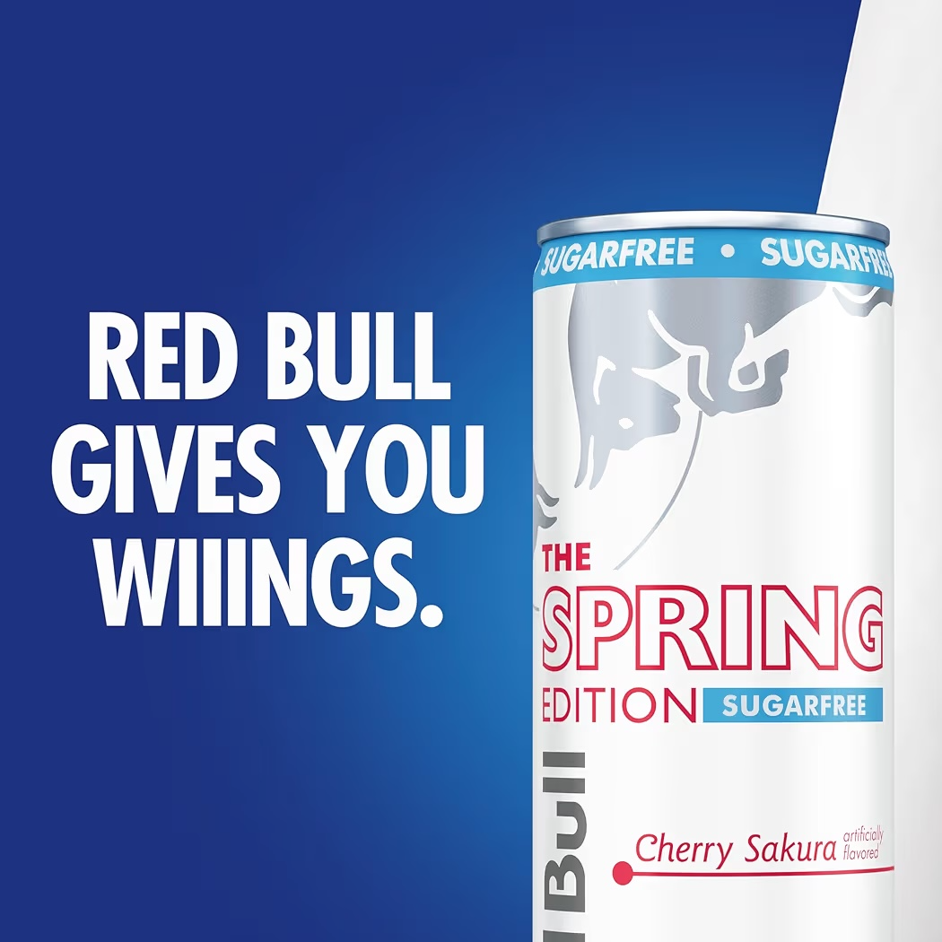 Red Bull Energy Spring Edition Cherry Sakura Sin Azúcar 250 mL