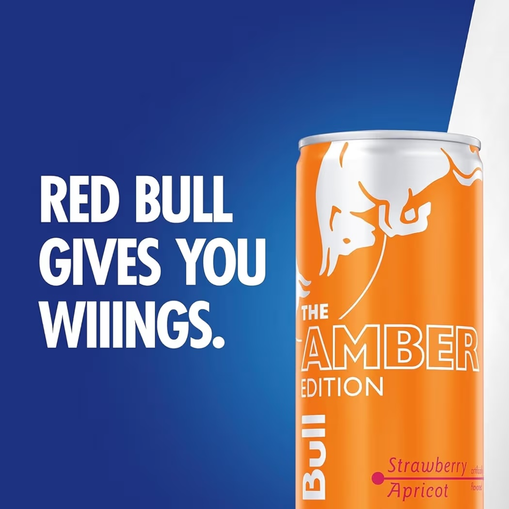 Red Bull Energy Amber Edition Strawberry Apricot 250 mL