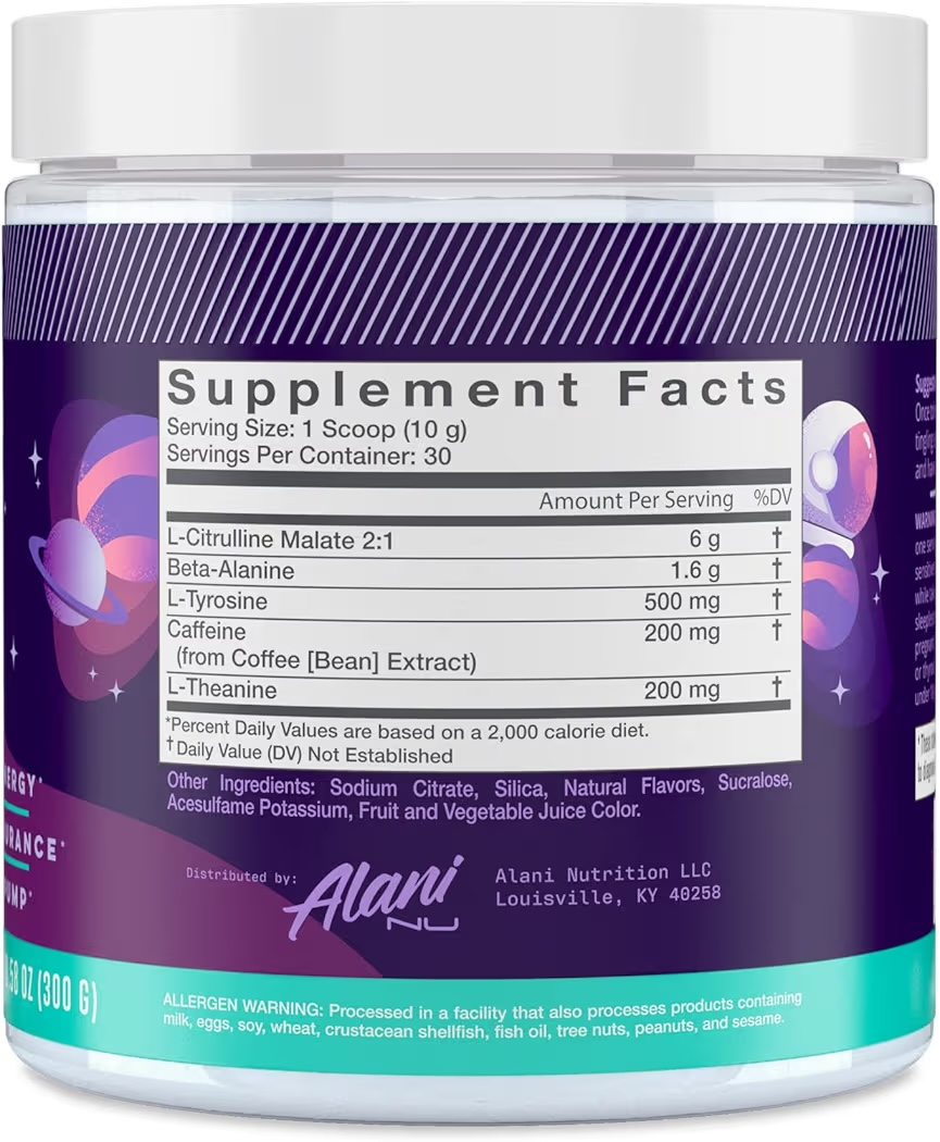 Suplemento Pre-Entreno Alani Nu Cosmic Stardust 300g