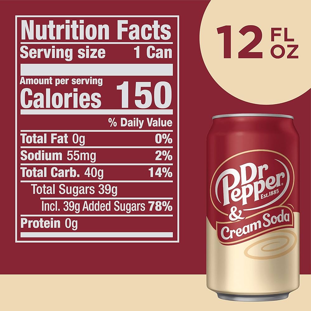 Dr Pepper Cream Soda 355 mL