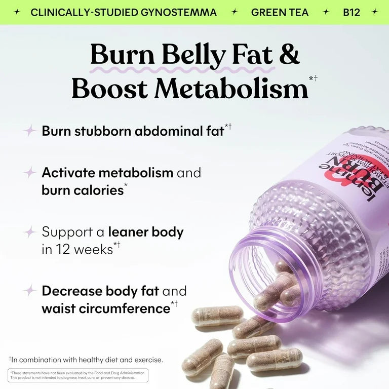 METABOLISM: Cápsulas Lemme Burn AMPK Activator Green Tea & B Vitamins x60 Unidades