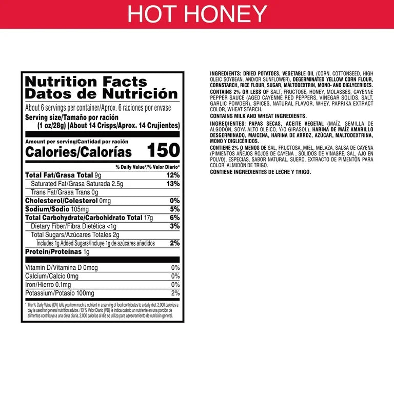 Pringles Miel Picante Hot Honey 155g