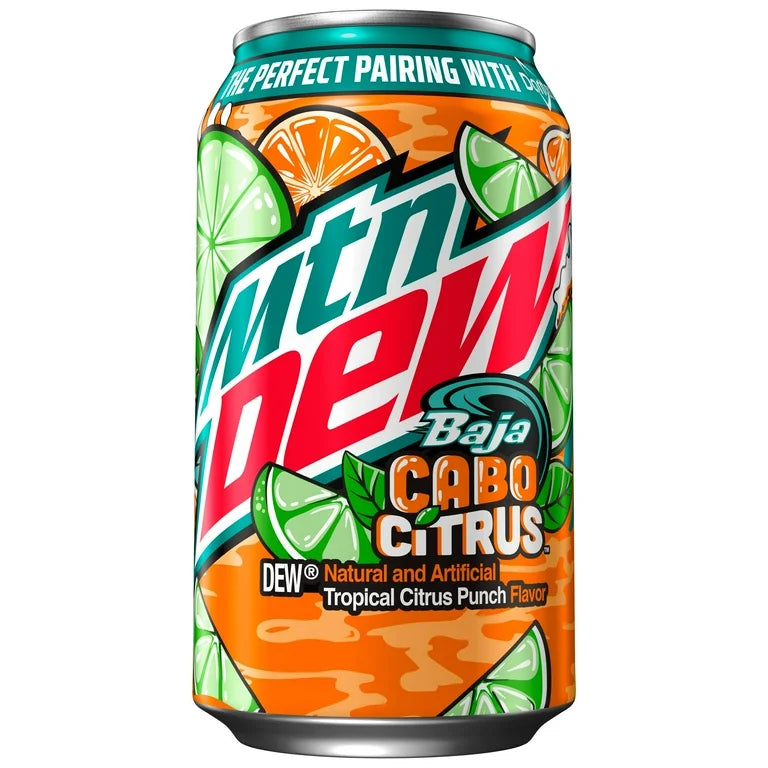 Mountain Dew Baja Cabo Citrus 355 mL