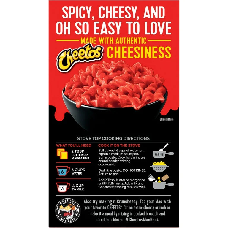 Pasta Cheetos Mac’n Cheese Flamin’ Hot Extra Picante 160g