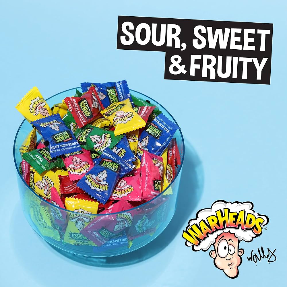 Warheads Caramelo Duro Ácido Extremo Surtido 28g