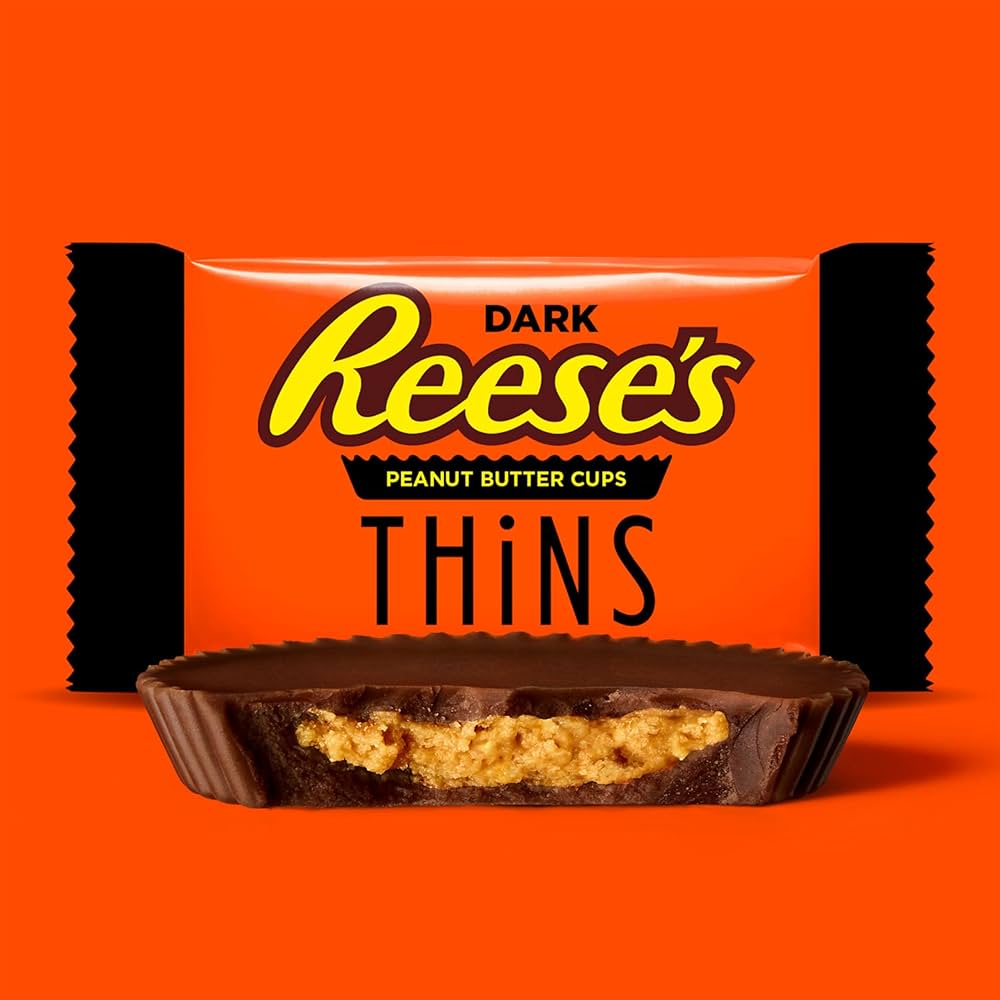 Reese’s Thins Dark Chocolate + Mantequilla de Maní Tamaño Grande 208g
