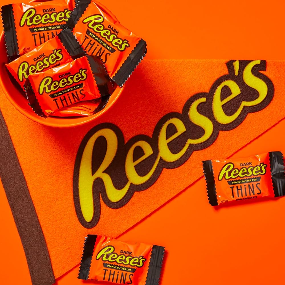 Reese’s Thins Dark Chocolate + Mantequilla de Maní Tamaño Grande 208g