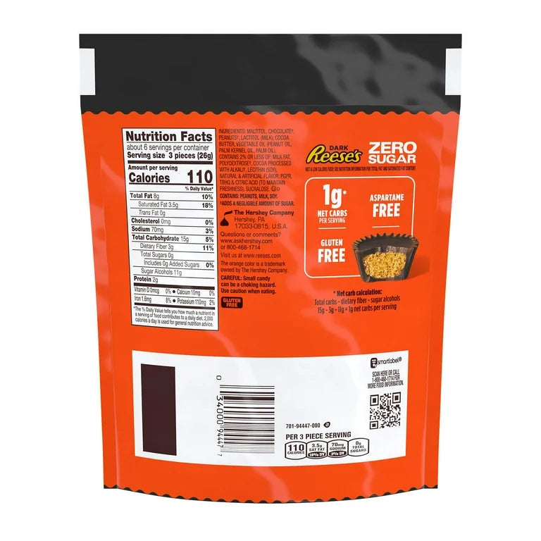 Reese’s Dark Zero Sugar 144g