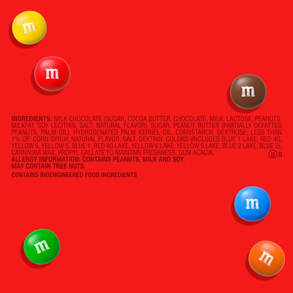 M&M’s Mantequilla de Maní Tamaño Grande 255g