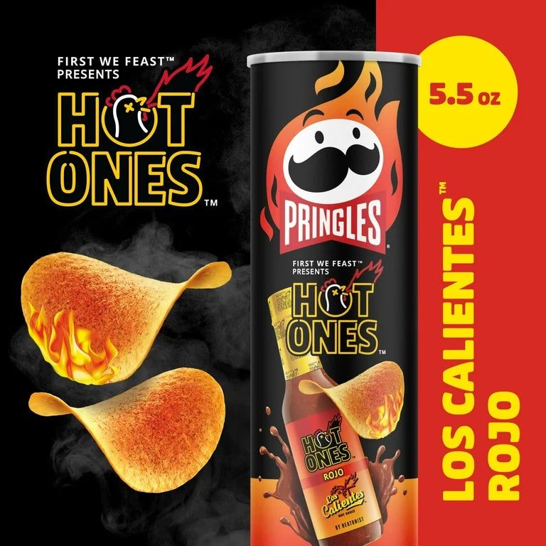 Pringles Hot Ones Los Calientes Rojo 155g