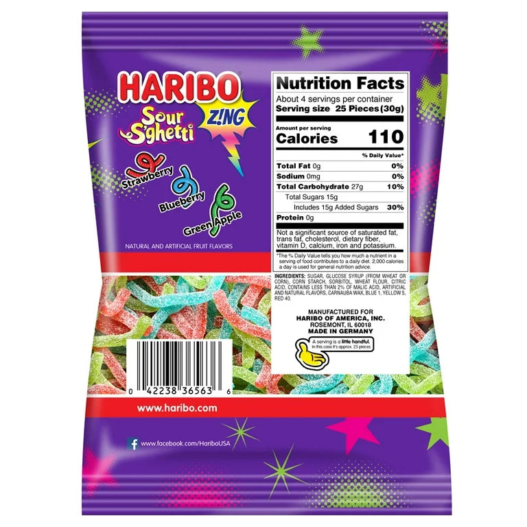 Haribo Sour Spaghetti 142g