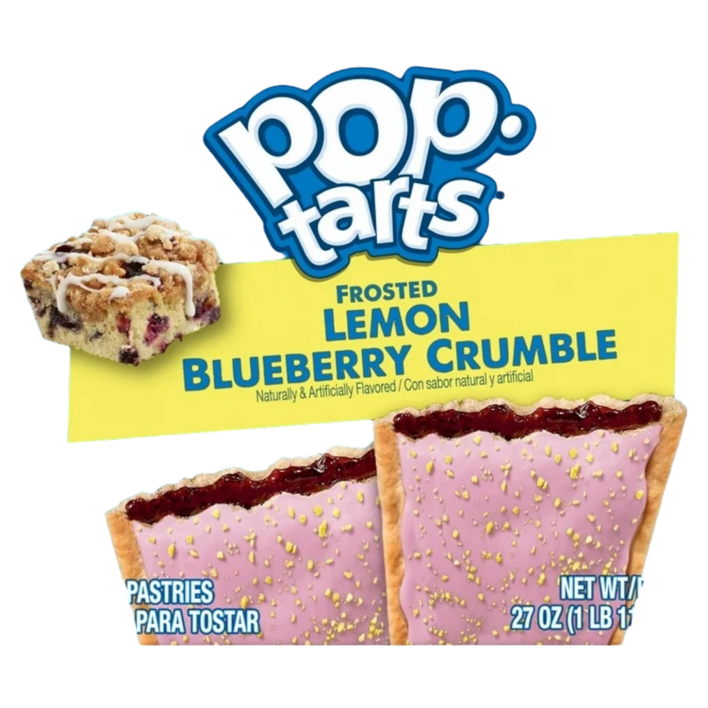 Pop Tarts Lemon Blueberry Crumble x2 (Unidad a $5.500)