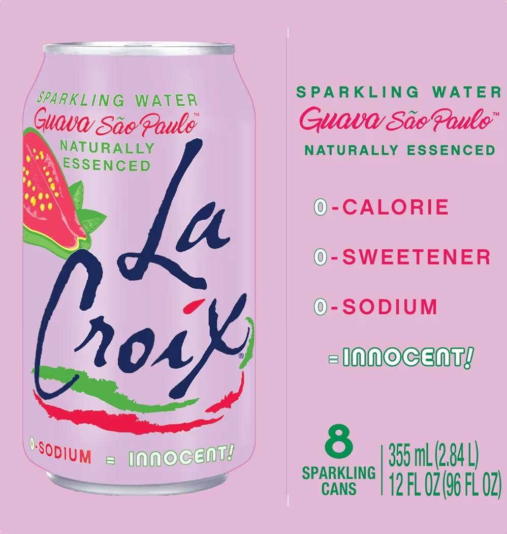 Agua Espumosa La Croix Guayaba São Paulo 355 mL