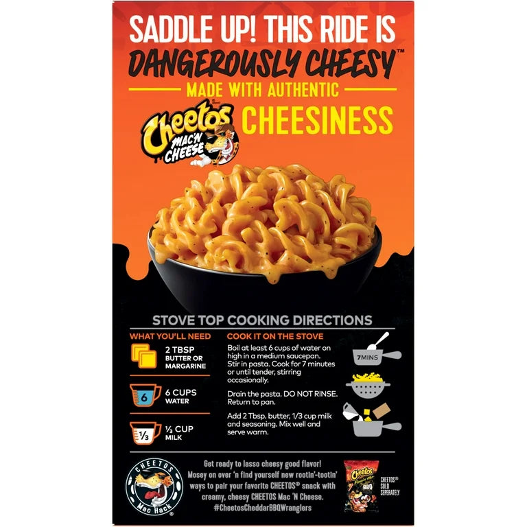 EDICIÓN LIMITADA: Pasta Cheetos Mac’n Cheese Cheddar BBQ 170g