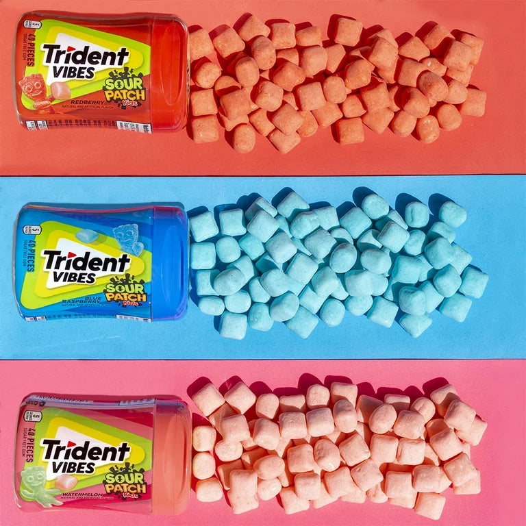 Chicles Trident Sour Patch Sandía x40 Unidades