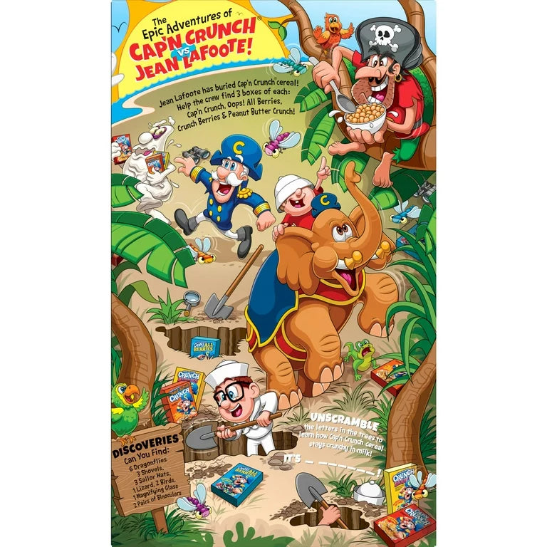Cereal Capitan Crunch Mantequilla de Maní Tamaño Familiar 530g