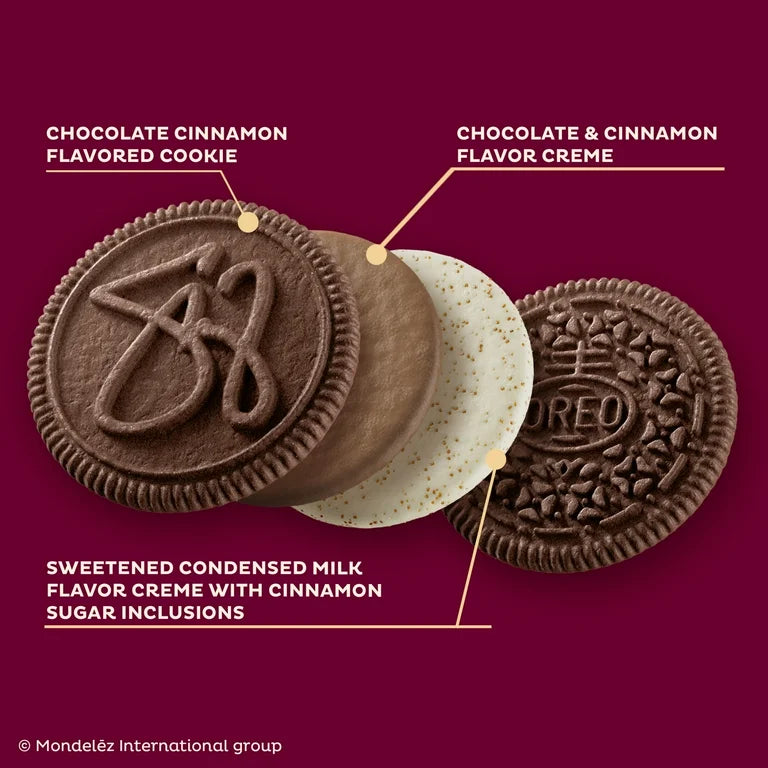 EDICIÓN LIMITADA: Oreo Cinnamon & Chocolate Selena Gomez Tamaño Grande 303g