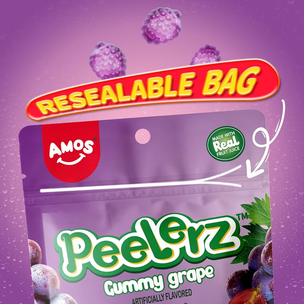 Gomitas de Uva Pelables Amos Peelerz 62g