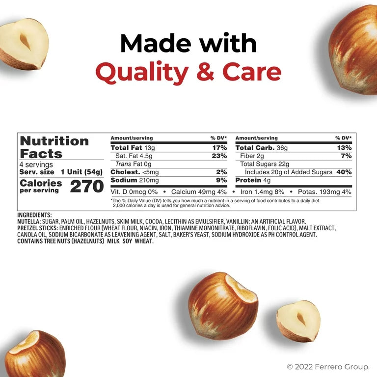Nutella & Go! Snack Individual Pretzel