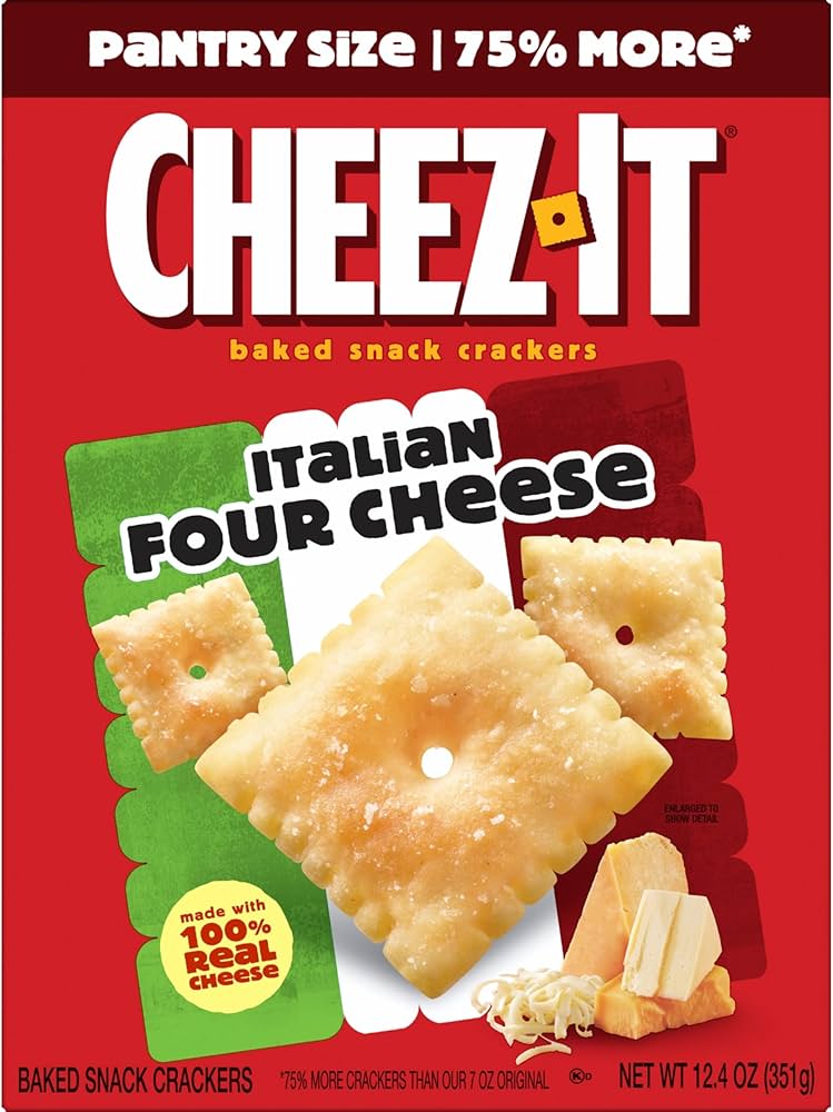 Snack Cheez-It Italian Four Cheese Tamaño Grande 350g