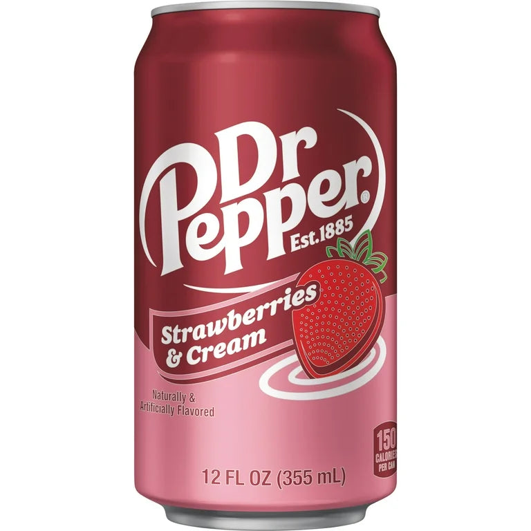 Dr Pepper Fresas con Crema 355 mL