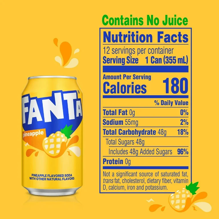 Fanta Sabor Piña 355 mL
